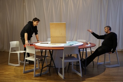 Gernot Hertl (Hertl Architekten), links Tobias Hagleitner (afo)