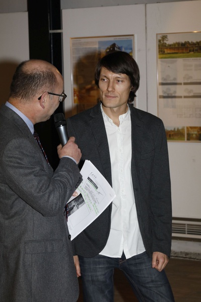 Preisträger DI Oleksii Kysilenko mit Arch. Mag. Markus Klaura