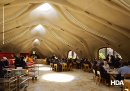 Günther Domenig – ein anderer Blick – Mensa Schulschwestern Graz, Günther Domenig mit Eilfried Huth