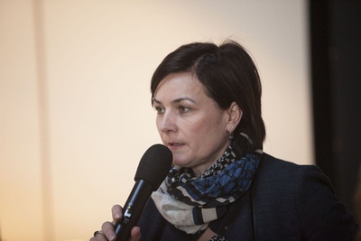 IM FREIEN… – Tagung und Ausstellungseröffnung: Petra Brandweiner Schrott (Fachgruppenobfrau der Ingenieurbüros WK Steiermark)