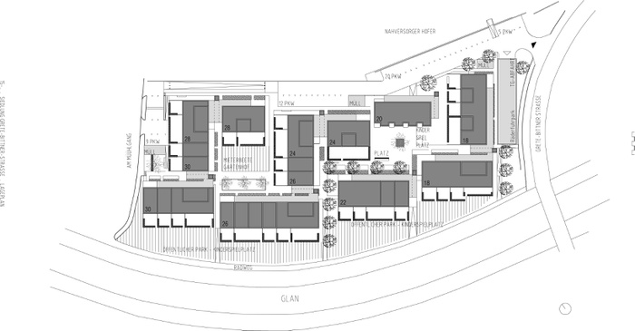 Neues Wohnen an der Glan: Lageplan
