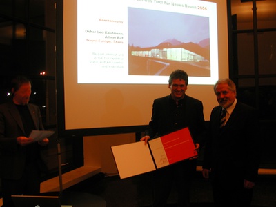 Preisverleihung "Auszeichnung des Landes Tirol für Neues Bauen 2006"