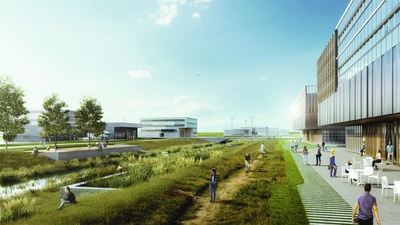 Lune Delta°, Cityförster, Rendering Straßenansicht