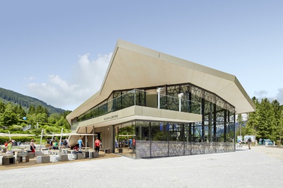 FLEOS architektur - Außenansicht - Wasserfallzentrum Krimmler Wasserfälle