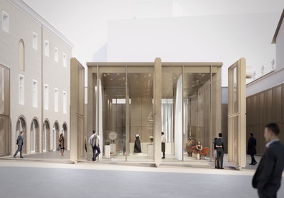 Festspielzentrum Pavillon Außen / Rendering