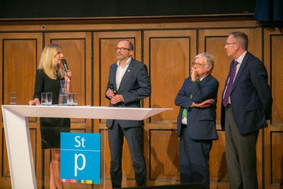 Nina Kraft, Moderation, Arch. DI Christian Aulinger, Bundeskammer der ZiviltechnikerInnen | arch+ing, Dr. Wolfgang Kos, Kulturpublizist und ehem. Direktor Wien Museum, Arch. DI Holger Schmahl, Sting Architekten, Berlin