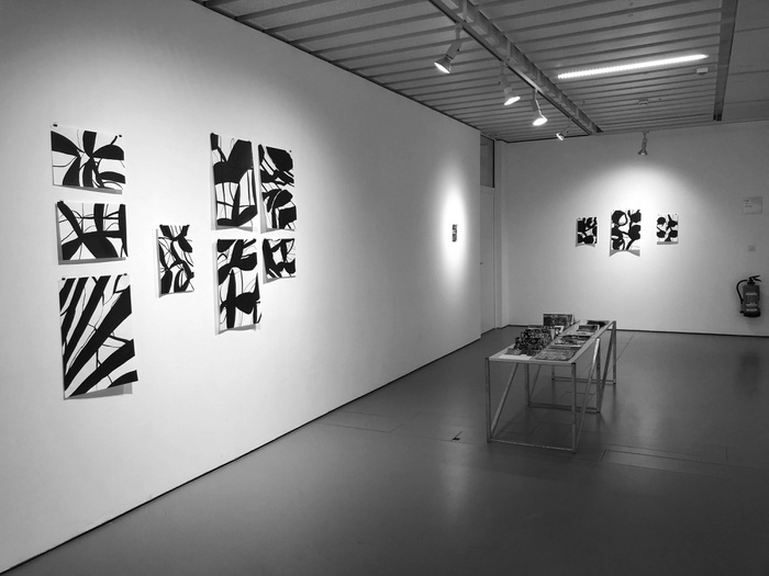 paper shadows, tusche, 2020