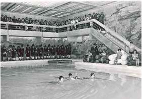 Eröffung der Felsentherme 1968