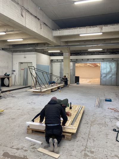 Krater Fajan, Viel TamTam um Nichts, Vorbereitungsarbeiten