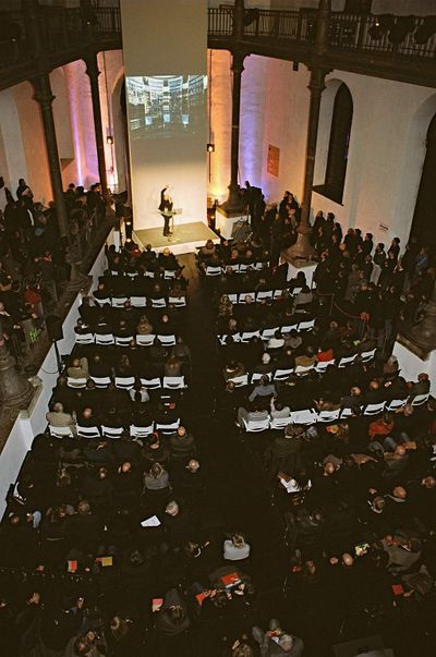 Während des Vortrags von Jean Nouvel