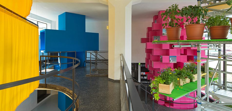 Blick in die Ausstellung "Architecture Speaks: The Language of MVRDV"