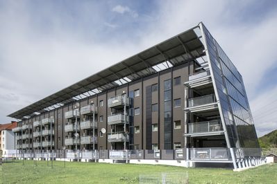 Sanierung Johann Böhm, Kapfenberg, Steiermark; Bauherr: Gemeinnützige Wohn- u. Siedlungsgenossenschaft Ennstal reg.Gen.m.b.H; Architektur: Nussmüller Architekten ZT GmbH, Graz