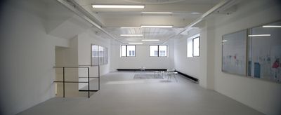 Blick in die Ausstellung – Raum 2 mit "Bildraum S 151" und "Bildraum S 156" von Walter Niedermayr