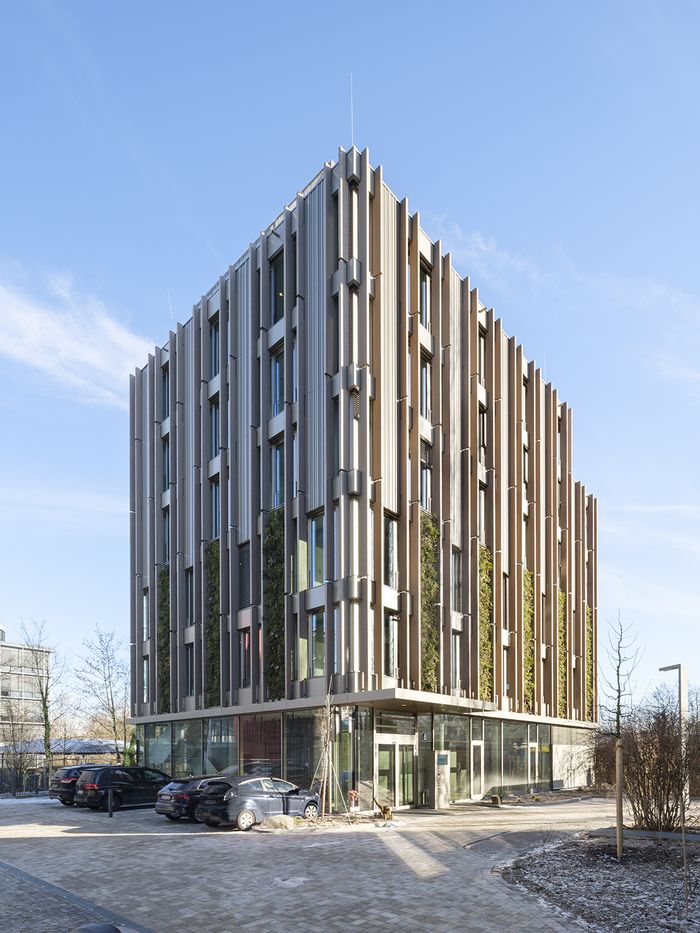 Bürogebäude Woodworks im Omega Büropark, München