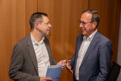 HR Mag. Markus Wimmer und DI Wolfgang Gleissner  – © BMWET, Matthias Silveri