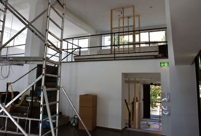 Ausstellungsaufbau "The Language of MVRDV"