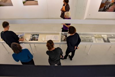 Pressegespräch zur Ausstellung "Geometrien des Lebens. Materialien zu Viktor Hufnagl"