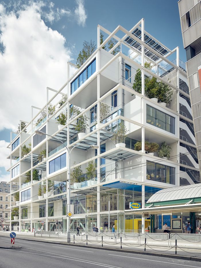 IKEA Wien Westbahnhof;  Bauherr·in: IKEA Einrichtungen Handels-GmbH, Projektleiterin Sandra Sindler-Larsson;  Architektur: querkraft architekten, Wien