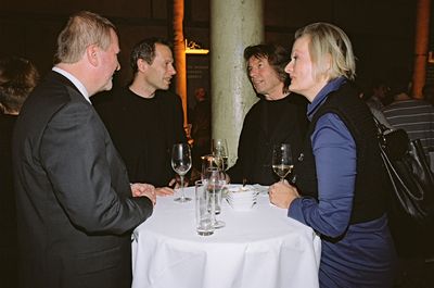 Bauherrenpreisträger im Gespräch – Wolfgang Krejs und Architekt Dietmar Feichtinger (Bauherrenpreis 2007), Architekt Klaus Kada (Bauherrenpreise 1981, 1987, 2003) und Frau