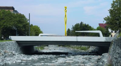 Vorarlberg - Dornbirn Sägerbrücke Bauherr_in: Stadt Dornbirn / Land Vorarlberg, Straßenbau Architektur: Architekturwerkstatt Dworzak-Grabher, Lustenau