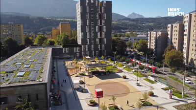 Bauherrschaft: Stadt Innsbruck - Amt Klimaneutrale Stadt - Referat Stadtklima und Umwelt
Architektur: ARGE IB, LAUP + Machné & Glanzl Architekten ZTGmbH
Foto: IKM, Stadt Innsbruck - Fabian Bär/Christoph Rauth